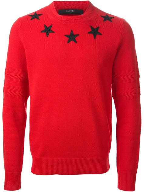 givenchy red star sweater|Givenchy sweater sale.